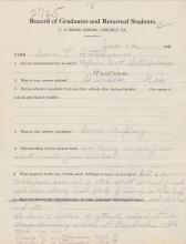 Susie L. Papin Student File 