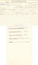 Edward De Marr Student File
