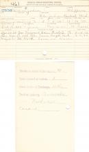 William B. Jackson Student File