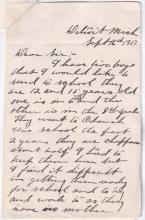 Ernest Peters Student File