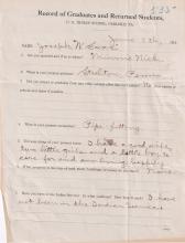 Joseph Sauve Student File