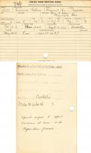 Lawrence Isham Student File