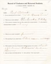 Paul Albert Student File