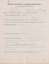 Fidelis Chekahla (Che-tha-wah-ke-pah) Student File