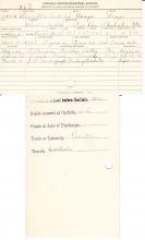 Ben Mashunkashey (Ma-shon-ke-shey) Student File