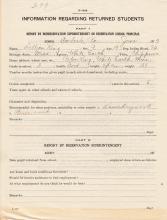 Lillian King Student File