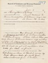 Henry Horse Looking (Calls Relatives) Student File