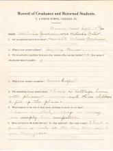 Melinda Porter Student File