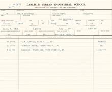 Mamie Mouchamp Student File