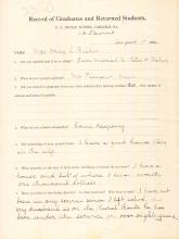 May Jackson Student File