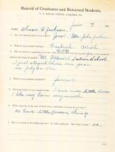Susan Rodd Student File