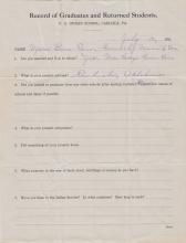 Mary Cox Student File
