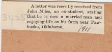 John Miles Student File