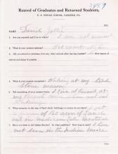 David Jollie Student File