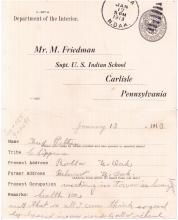 Fred Peltier Student File