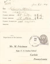 Solomon Morin Student File