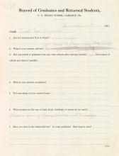 Fred Carpenter Student File