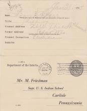 Frank Starr Student File