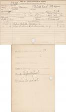 James Warren Student File