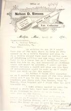 Nelson Simons Student File