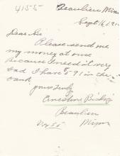 Ernestine Bishop Student File