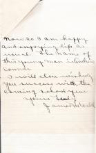 James M. Welch Student File