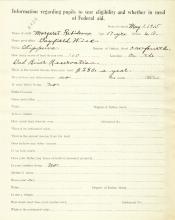 Margaret Rabideaux Student File