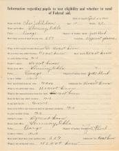 Charles White Horn Student File