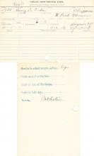 Henry La Duke Student File