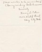 Nancy Peters Student File
