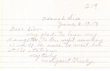 Mary Greeley Student File