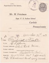 Fred Peake Student File