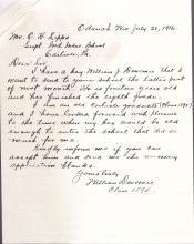 William A. Denomie Student File