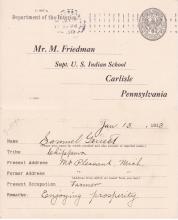Samuel Gruett Student File