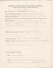 Luzenia Tibbetts Student File
