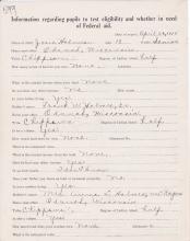Josephine Holmes Student File