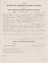 George Merrill Student File