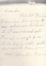 Francis Obern Student File