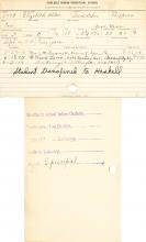 Elizabeth Allen Student Information Cards