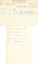 Agnes Beaulieu Student Information Cards
