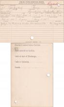 Joseph Big Wolf Student Information Cards