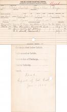 Robert Dunlap Student Information Card