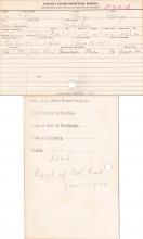 Elmer Student Information Card