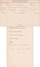 Francis French Killer (Gray moi shin kah) Student Information Cards