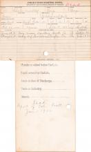 Clarkie Mad Chief Student Information Card