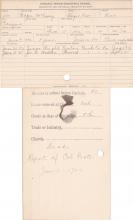 Edgar McCassey Student Information Card