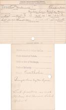 Claudia McDonald Student Information Card