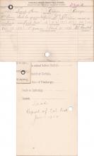 Frank Penn (Kah-he-gra-in-kah) Student Information Cards