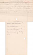 Lizzie Porter Student Information Card