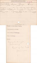 Arthur Rogers Student Information Card
